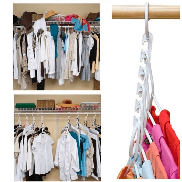 Organizer coat rack 8-pack