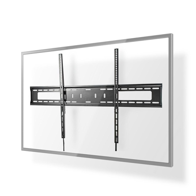 Nedis Fixed TV Wall Mount | 60 - 100 " | Maximum supported screen weight: 75 kg | Minimum wall distance: 30.5 mm | Metal / Steel | Black