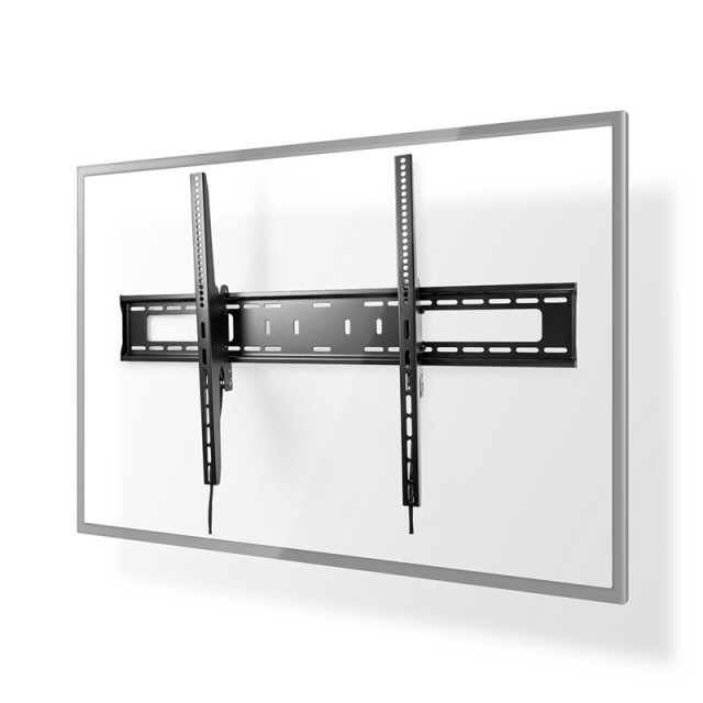 Nedis Tiltable TV Wall Mount | 60 - 100 " | Maximum supported screen weight: 75 kg | Tiltable: 5 ° | Minimum wall distance: 85 mm | Steel | Black