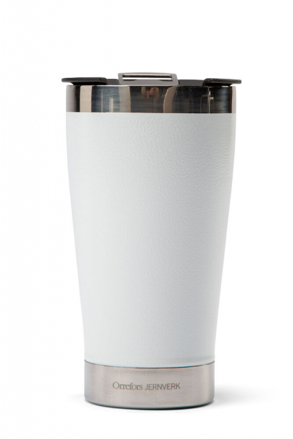 Orrefors Jernverk Vacuum insulated mug with bottle opener, White