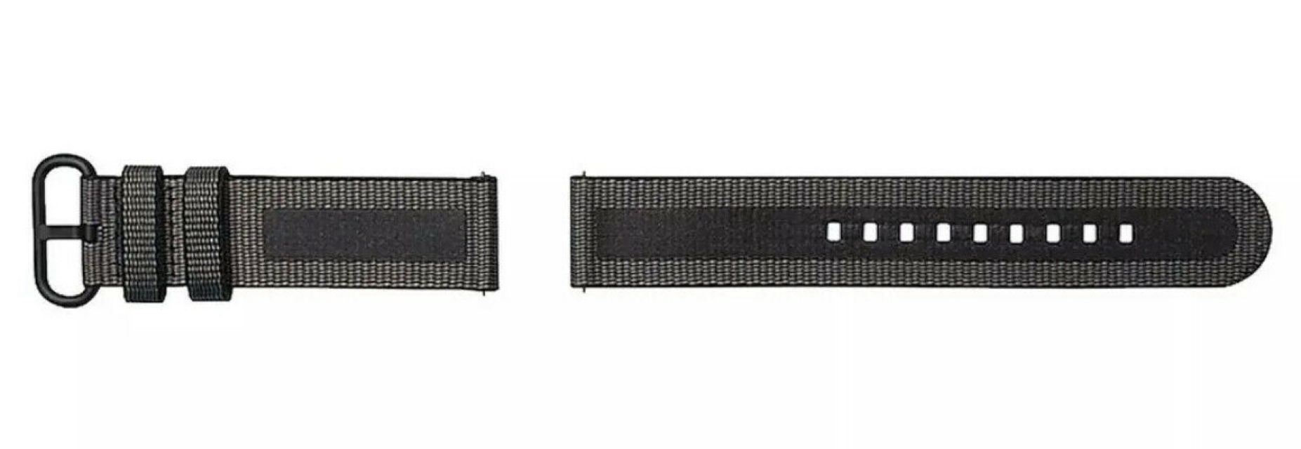 Strap Studio Textile Watch Band Active 20mm, Black