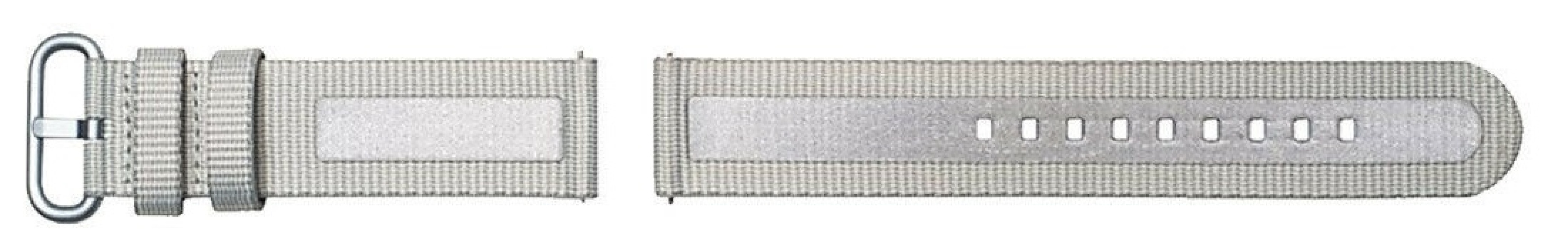 Strap Studio Textile Watch Band Active 20mm, Gray