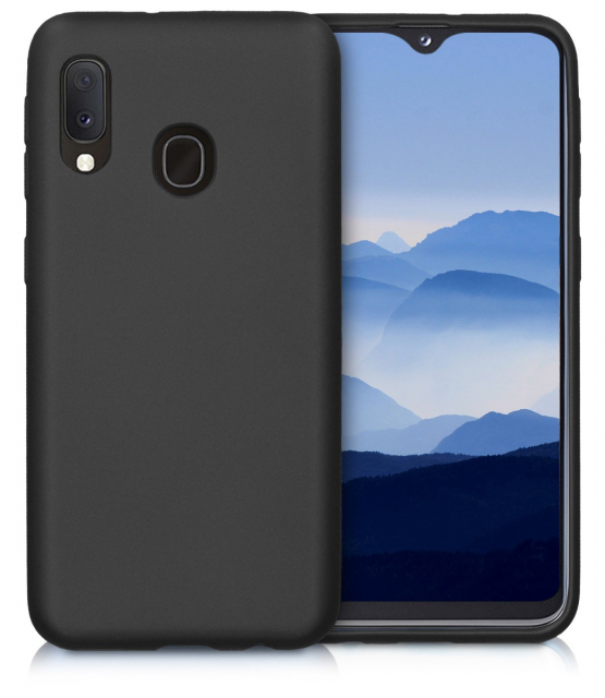 Hard cover mobile cover for Samsung Galaxy A20e, Black