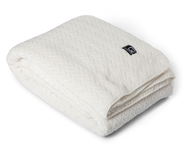 Kosta Linneväfveri Sherpapläd Smeviken, Beige