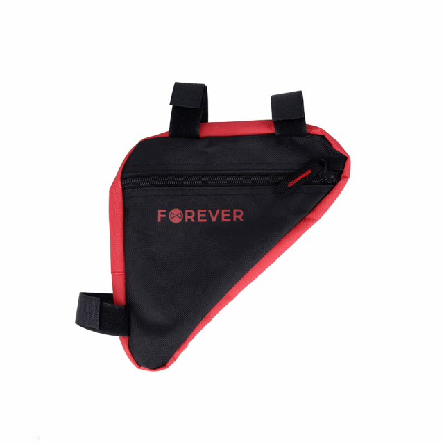 Forever Outdoor Bike bag for bicycle frame, Black/Red