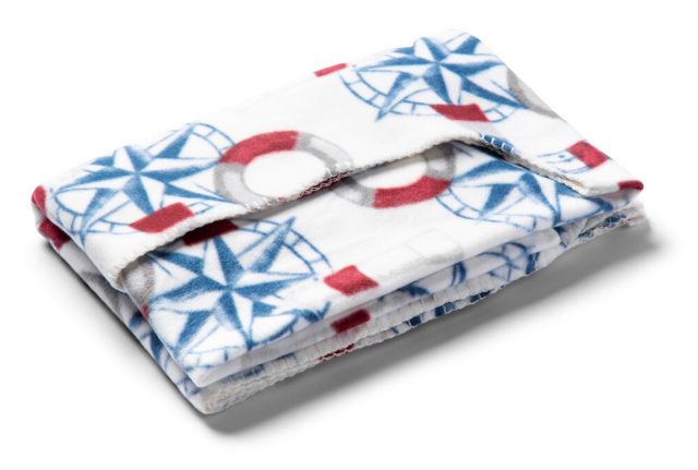 Lord Nelson Victory Fleeceponcho Kuling, Vit, 120x160 cm