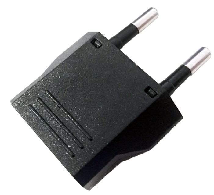 Travel adapter, USA to Sweden, Black