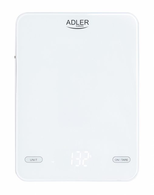 Adler AD 3177w Kitchen scale 10kg USB charged, White
