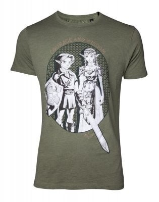 T-shirt Legends of Zelda - Link & Princess Zelda, XL