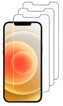 3-pack Tempered Glass Screen Protectors for iPhone 12/12 Pro