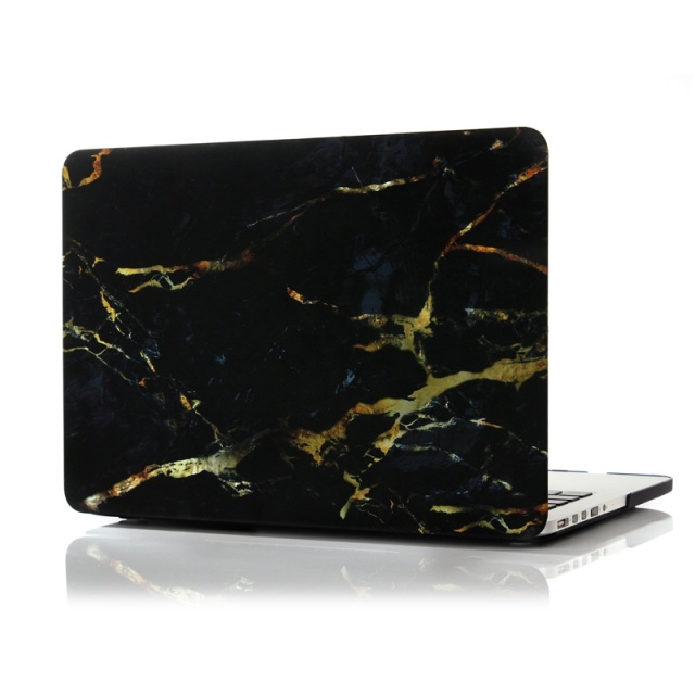 Hard plastic case for MacBook Pro 15.4" A1707/A1990, Marble (Black)