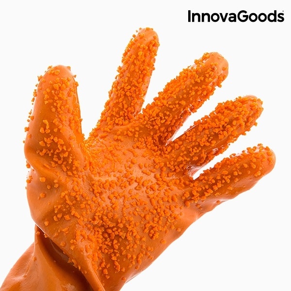 InnovaGoods Cleaning Gloves for Vegetables