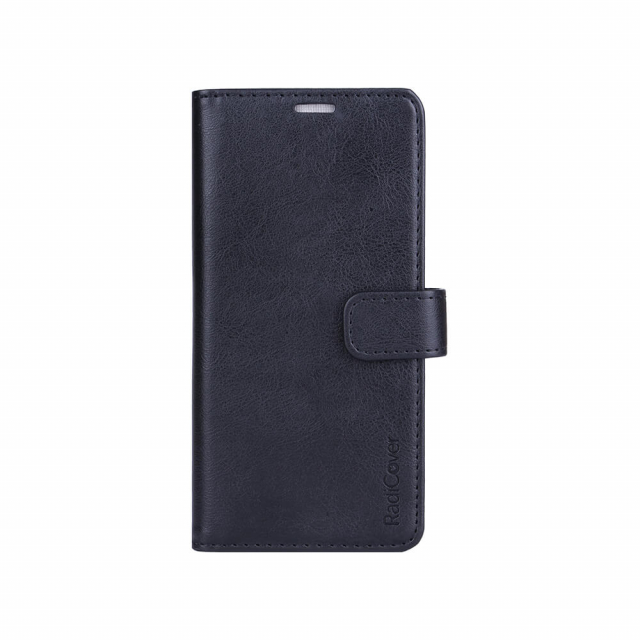Radicover Radiation protected Mobilewallet PU Samsung  S21/S30 Flipcover Black 3-Led RFID