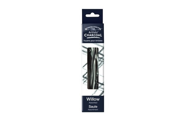 Winsor Willow Charcoal 12 st, Blandade storlekar