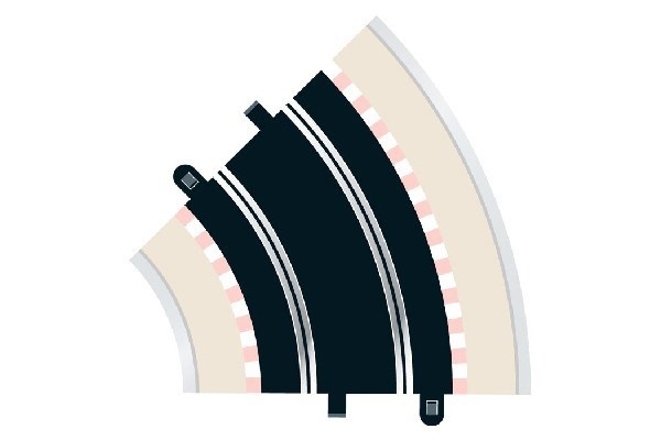 Scalextric 2st Rad 2 standard curve 45°