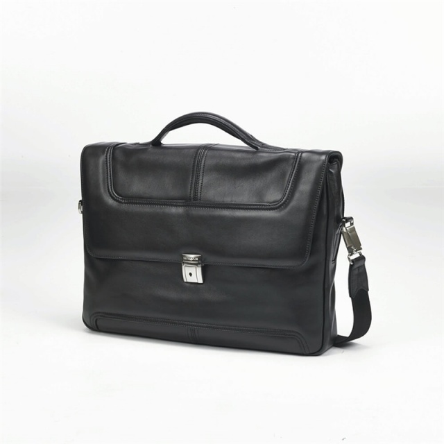 Samsonite Datorväska SIDAHO 15" Portfölj Svart Skinn