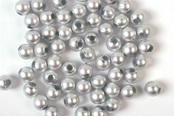 Plastpärlor 3mm 500g, Silver
