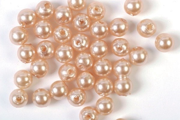 Plastpärlor 8mm 500g, Sand