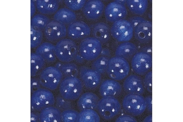 Träpärlor 10mm 1000 st, Blå