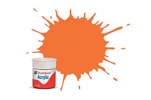 Acrylic paint orange 14ml - Clear replacement