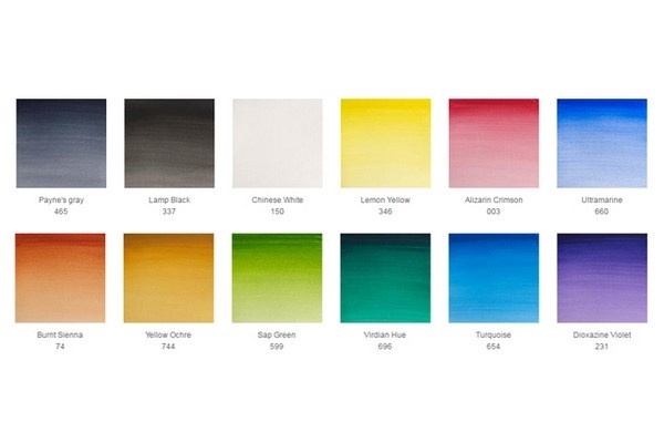 Cotman Water Brush Pen set 12 x 1/2-kp