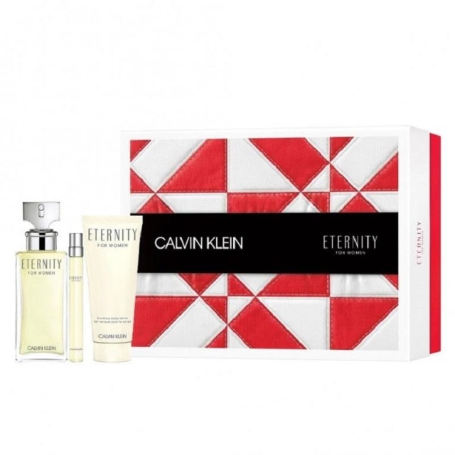 Giftset Calvin Klein Eternity for Women Edp 100ml + Edp 10ml + Bodylotion 100ml