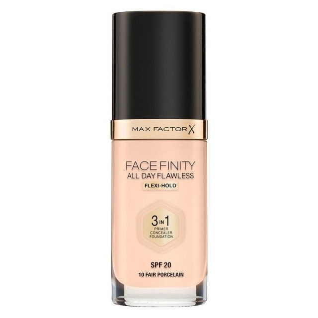 Max Factor Facefinity 3 In 1 Foundation 10 Fair Porcelain