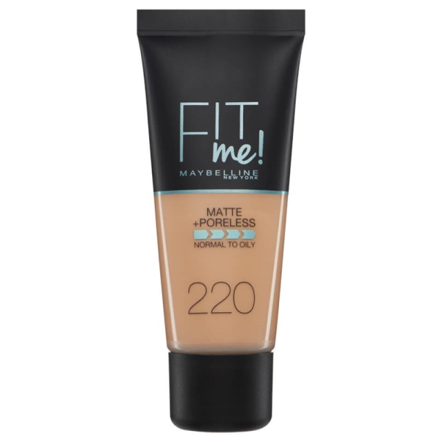 Maybelline Fit Me Matte + Poreless Foundation- 220 Natural Beige