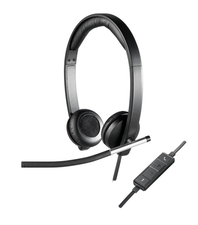 Logitech H650E Headset Huvudband Svart, Silver