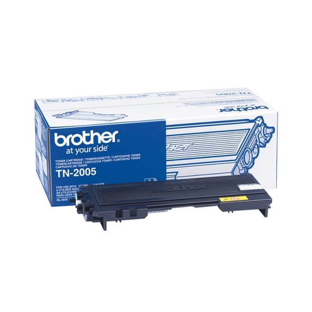 Brother TN-2005 Toner Cartridge Tonerkassett Original Svart