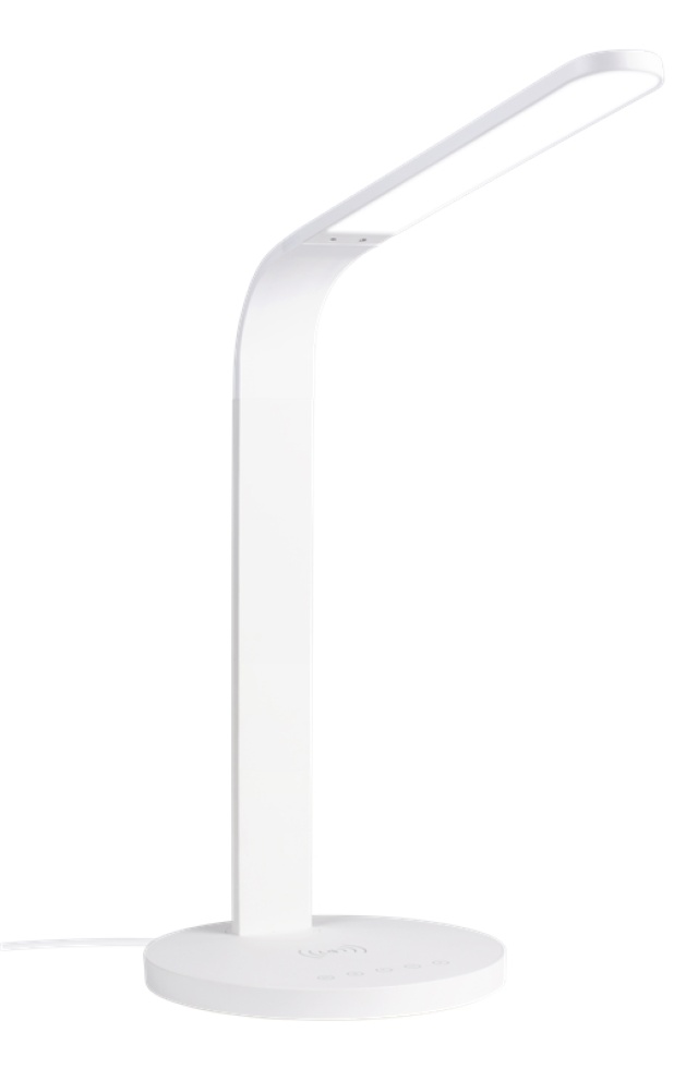 DELTACO OFFICE LED desk lamp with wireless fast charging, timer functi