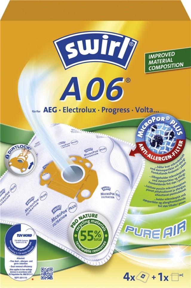 Swirl Dammsugarpåsar A06 OBS 3X4ST