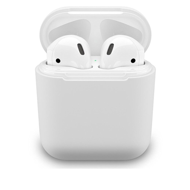 Silicone protective case for Apple Airpods, White
