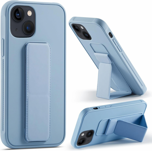 Silicone case with stand for iPhone 11 Pro Max, Blue