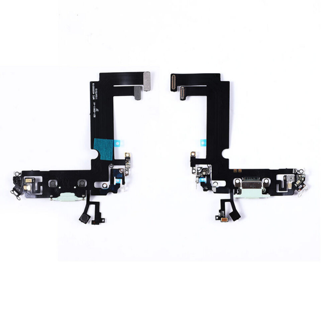 Charging connector with flex for iPhone 12 Mini, Green