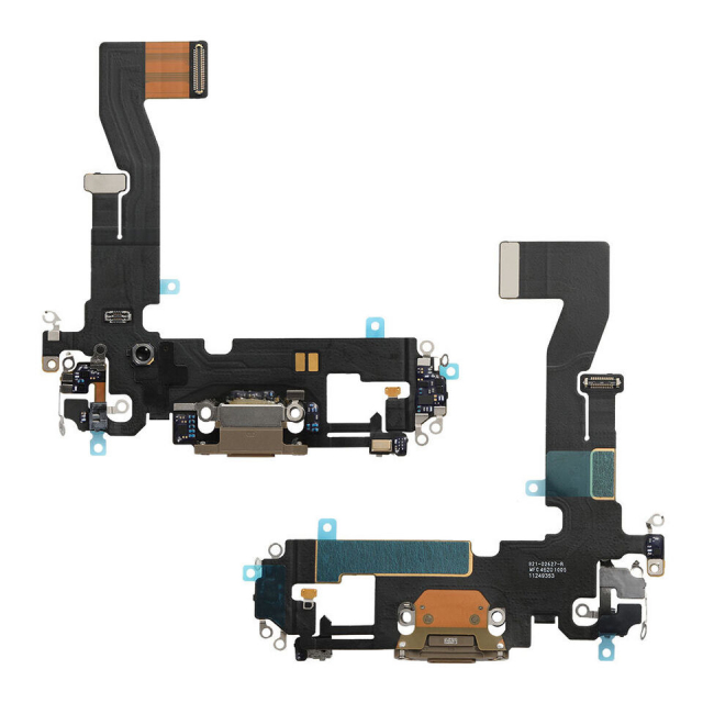 Charging connector with flex for iPhone 12 Pro, Gold