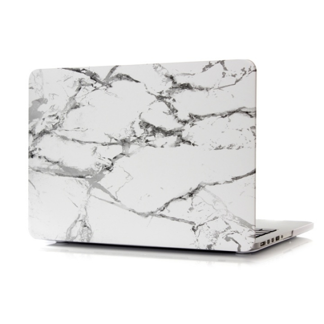 Hard plastic case for MacBook Air 13.3" A1466/A1369, Marble (White)