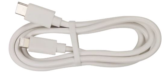 Cable USB-C - Lightning, 2.4A, 1m, White
