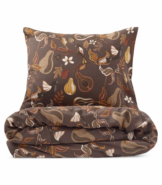 Kosta Linnewäfveri Bäddset Bandene Satin, Brun