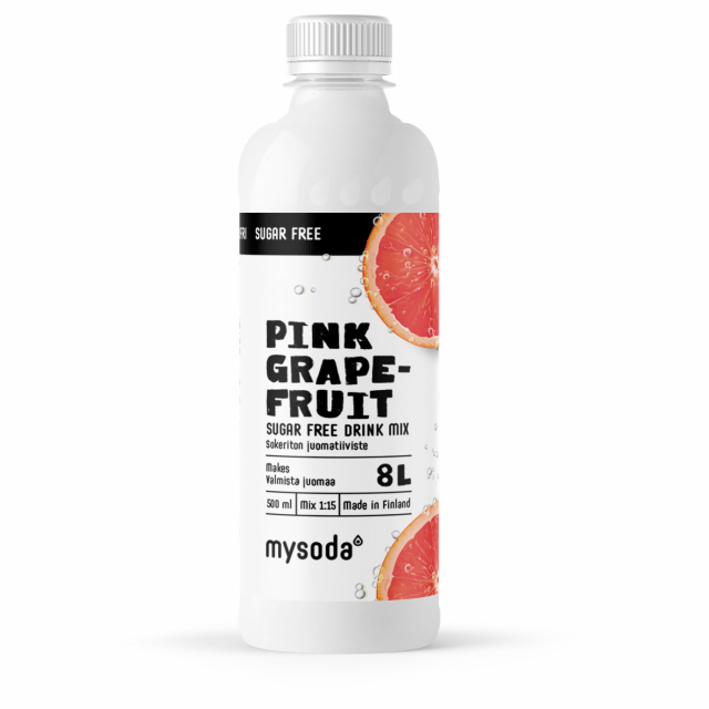 Mysoda Pink Grapefruit Sugar Free 500 ml - Ger 8L dryck