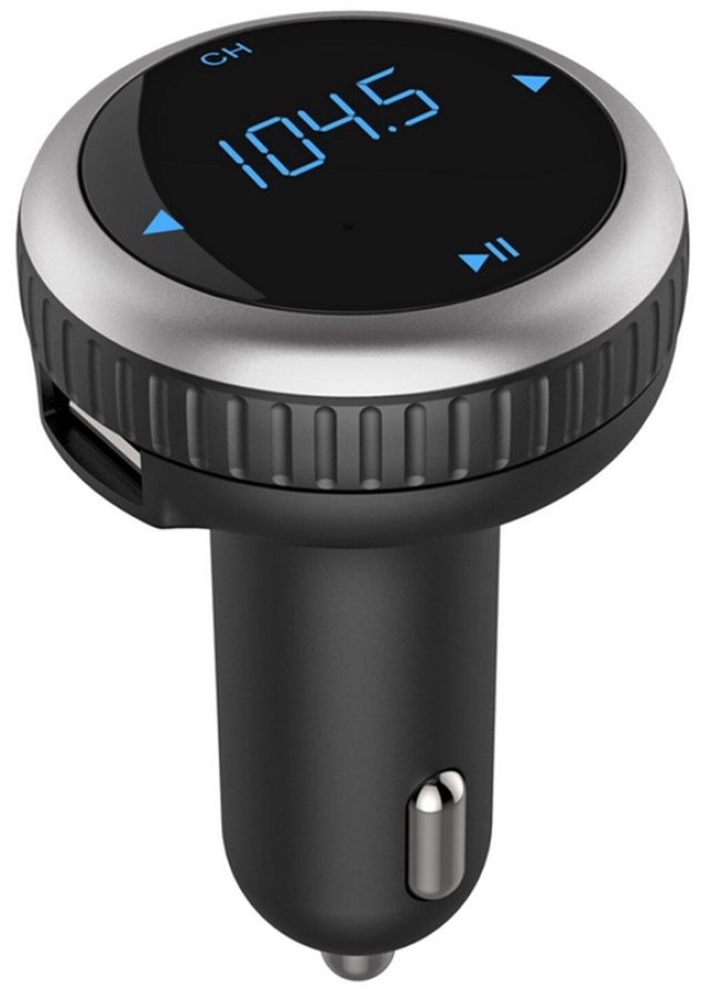 FM Transmitter with Bluetooth Hands-free, QC 3.0 Charger