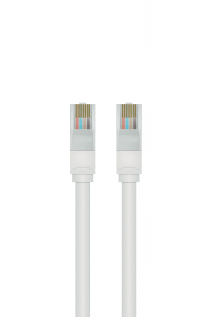 QNECT UTP Patch Cable CAT 5e, 1m, White