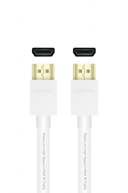 QNECT Premium High Speed HDMI w/Eth 4K UHD 18GB, 1m, Wht