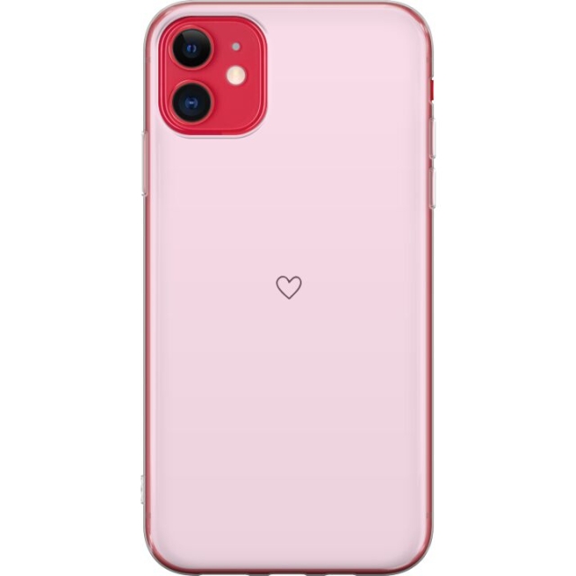 Mobile case for Apple iPhone 11 with Heart design