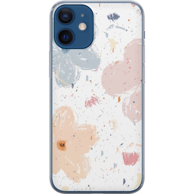 Mobile case for Apple iPhone 12 with Flowers design