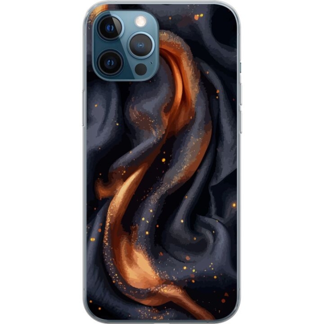 Mobile case for Apple iPhone 12 Pro with Fiery silk design