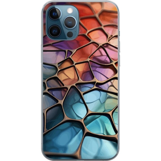 Mobile case for Apple iPhone 12 Pro with Metallic pattern design