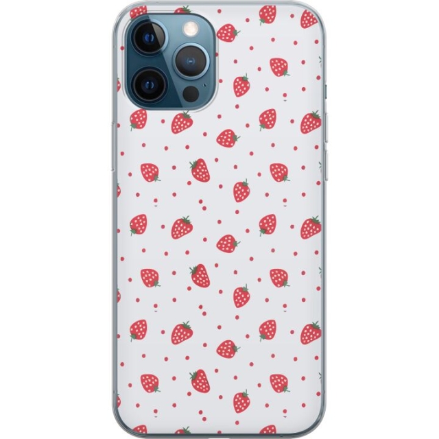 Mobile case for Apple iPhone 12 Pro with Strawberries design