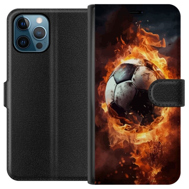 Wallet case for Apple iPhone 12 Pro Max with Football design