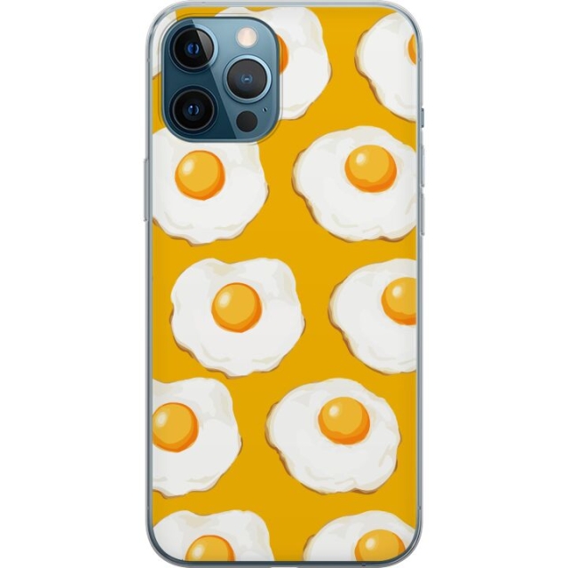 Mobile case for Apple iPhone 12 Pro Max with Fried egg design